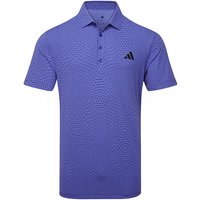 adidas Ultimate365 Tour Cool Feeling Deco Golf Polo Shirt Dual Indigo/Real Lilac KG4642