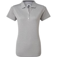 FootJoy Ladies Stretch Pique Solid Golf Polo Shirt Heather Grey 88500