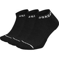 Nike Jordan Everyday No Show Golf Socks (3 Pack) Black/White DX9656-010