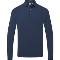 Ping Demitri Long Sleeve Golf Polo Shirt Navy P03828-C1202