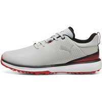 Puma Fusion Grip ST Golf Shoes Ash Grey/Puma Black/Candy Apple 312994-03