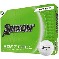 Clubhouse Golf Srixon Soft Feel Personalised Logo Golf Balls White