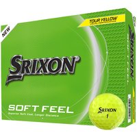 Clubhouse Golf Srixon Soft Feel Personalised Logo Golf Balls Yellow