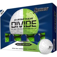 Srixon Q Star Tour Divide Golf Balls White/Lime Green