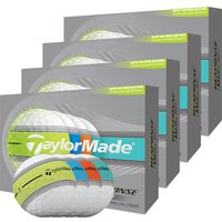 TaylorMade Tour Response Stripe Golf Balls (4 For 3) White/Multi