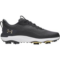Under Armour Drive Pro Clone Golf Shoes Black/Anthracite/Metallic Gold 6006116-001