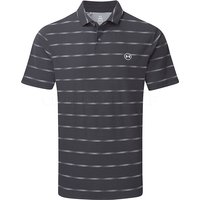 Under Armour Drive Chill Printed Golf Polo Shirt Black/Castlerock/Halo Grey 6009724-001