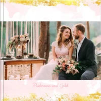 Echtfotobuch 20x20 - Puderrosa und Gold