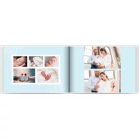 Fotobuch mit Stoffeinband A4 Querformat - Geschenk zur Taufe