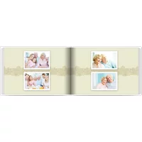 Fotobuch mit Stoffeinband A4 Querformat - Klassische Ornamente