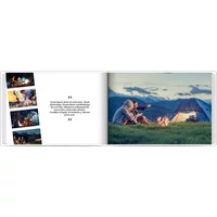 Fotobuch mit Stoffeinband A4 Querformat - Erinnerungsfetzen