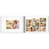 Fotobuch mit Stoffeinband A4 Querformat - Getupft