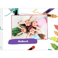 Layflat-Fotobuch A4 Querformat matt - Malbuch