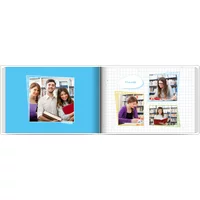 Fotobuch mit Stoffeinband A4 Querformat - Schulheft