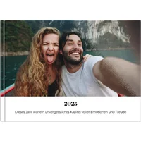 Layflat-Fotobuch A4 Querformat glänzend - Zusammenfassung des Jahres - minimalistischer Stil