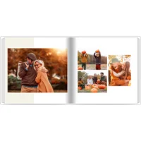 Fotobuch mit Stoffeinband 24x24 - Familienerinnerungen – beige