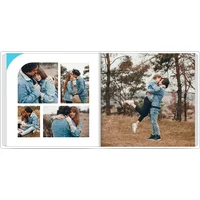 Fotobuch mit Stoffeinband 30x30 - Für jeden Anlass – blau