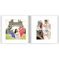 Fotobuch mit Stoffeinband 30x30 - Ferien im Minimalstil - Frankreich