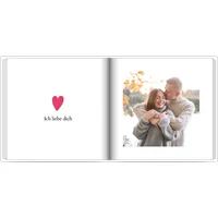 Layflat-Fotobuch mit Stoffeinband - 24x24 glänzend - Valentinstag - für ein paar Fotos