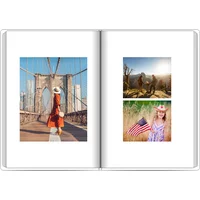 Fotobuch mit Stoffeinband A4 Hochformat - Ferien im Minimalstil - USA