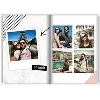 Fotobuch mit Stoffeinband A4 Hochformat - Rautezeichen