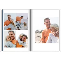 Fotobuch mit Stoffeinband A4 Hochformat - Minimalismus mit Farbe – Graphit