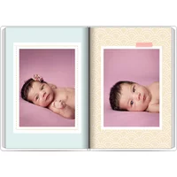 Fotobuch mit Stoffeinband A4 Hochformat - Minze