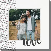 Personalisierte Fotoleinwand 30x30 cm - Liebe