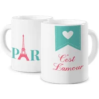 Personalisierte Zaubertasse - Verliebt in Paris