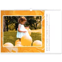 Fotokalender A3 Querformat - Gelb