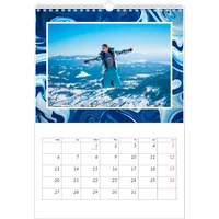 Fotokalender A3 Hochformat - Dunkelblau