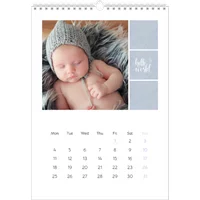 Fotokalender A3 Hochformat - Süßer Engel - Blau