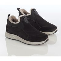 Black 4 Fleece Lined Slip On Trainers