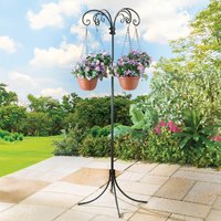 4 Arm Hanging Basket Stand