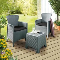 Grey Pebble Rattan Furniture Set & Red Lorry