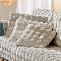 Mink Bubble Rabbit Fur Filled Cushion 45X45Cm