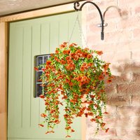 Jumbo Orange Faux Trailing Morning Glory Pick