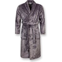 L Silver Mens Heat Holders Dressing Gown