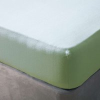 Brushed Cotton Powder Apple 12" King Fitted Sheet