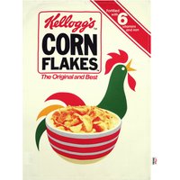 Vintage Kellogg'S Cornflakes Cockerel Teatowel