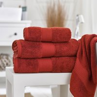 Bliss Pima Cotton Hand Towel Paprika