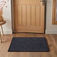 Millbrook Cross 45X75Cm Grey Door Mat