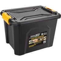 Tool Lab 18 Litre Heavy Duty Storage Box With Clip On Lid