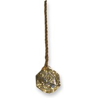 Hemp Rope Led Light With Dented Globe Design