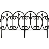 Wrought Iron Garden Edge Fence 4 Pack