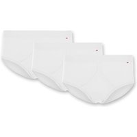 L 36-38 White Classic Fly-Front Brief 3 Pk