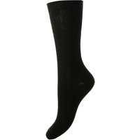 Wide Cotton Softop 2 Pair Blk 4-7 Socks
