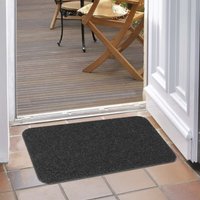 Fairisle Mat Anthracite 70X40Cm 2 Pack