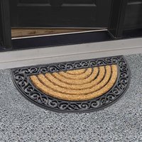 Viking Wrought Iron Mat Half Moon 75X45Cm