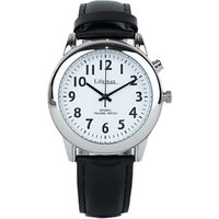 Talking Atomic Watch Leather Strap Mens